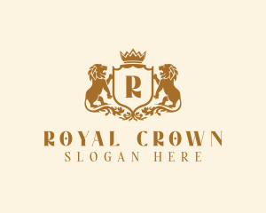 Royal Lion Crest logo design