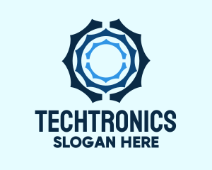 Electronics - Blue Electronic Mechanic logo design