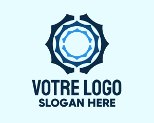 Fabrication - Blue Electronic Mechanic logo design