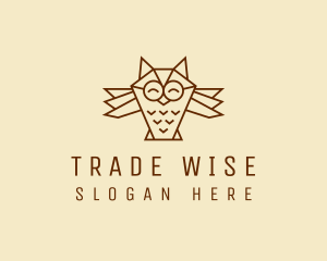 Happy Wise Owl  logo design