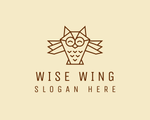 Happy Wise Owl  logo design