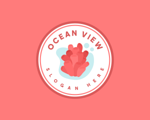 Coral Beach Aquarium logo design