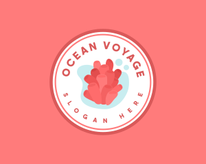 Coral Beach Aquarium logo design