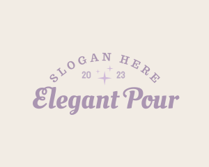 Elegant Pastel Retro logo design