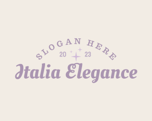 Elegant Pastel Retro logo design