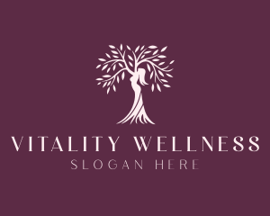 Woman Wellness Tree logo design