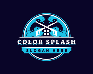 Pressure Wash Wave Cleaning logo design