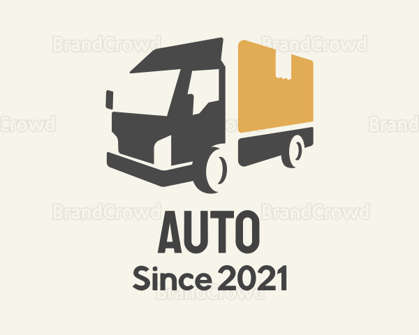 Parcel Truck Logistics Logo