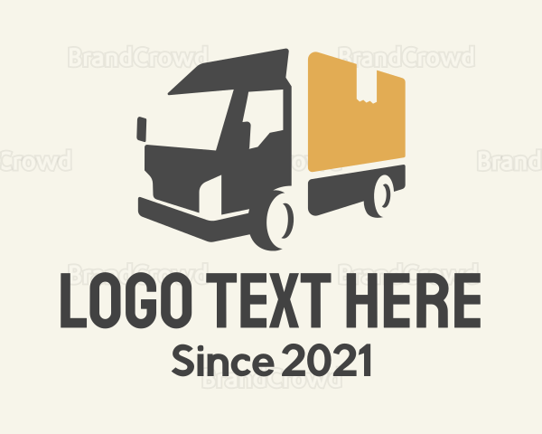 Parcel Truck Logistics Logo