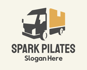 Parcel Truck Logistics Logo