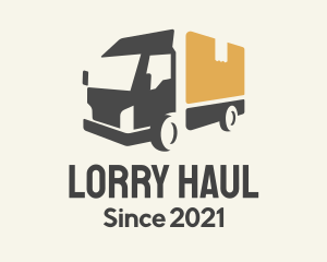 Lorry - Parcel Truck Logistics logo design