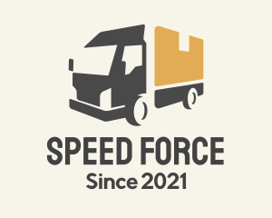 Velocity - Parcel Truck Logistics logo design