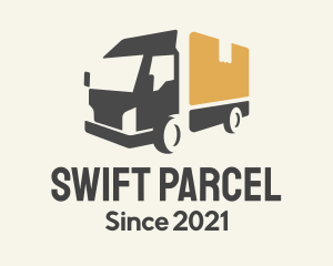 Parcel - Parcel Truck Logistics logo design