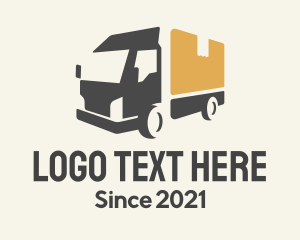 Delivery Service - Parcel Truck Logistics logo design