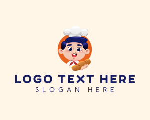 Kitchen - Bread Baker Mascot logo design