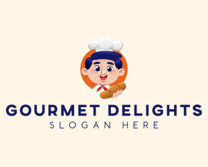 Bread Baker Mascot logo design