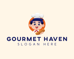 Bread Baker Mascot logo design