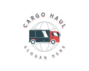 Global Logistics Truck logo design