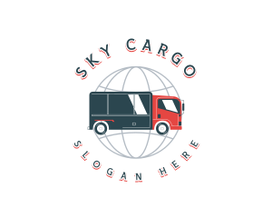 Global Logistics Truck logo design