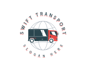 Global Logistics Truck logo design