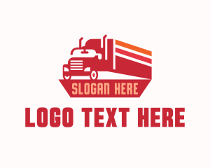 Trailer - Logistics Transportation Truck logo design