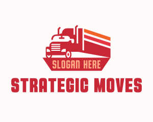 Logistics Transportation Truck logo design