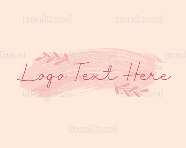 Floral Feminine Brush Logo