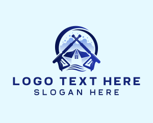 Cleaning - Power Washing House logo design