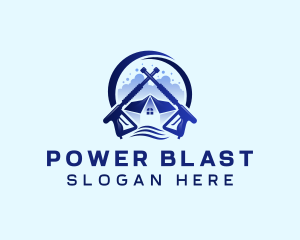 Power Washing House logo design