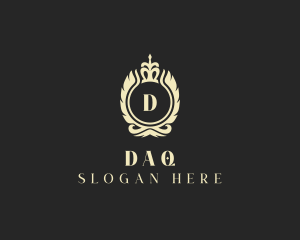 Regal - Luxury Crown Wreath logo design