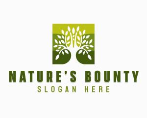 Nature Wellness Tree logo design