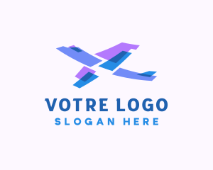Aircraft - Plane Pilot Logistics logo design