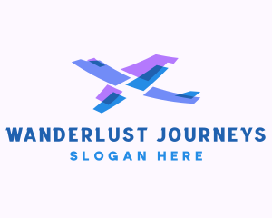 Paper Plane - Plane Pilot Logistics logo design
