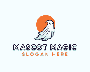 Scary Halloween Ghost logo design