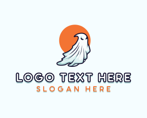 Scary Halloween Ghost Logo