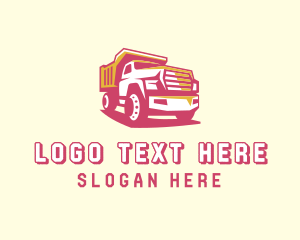 Mover - Dump Truck Construction Trucking logo design