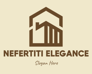 Elegant Brown Real Estate Property logo design