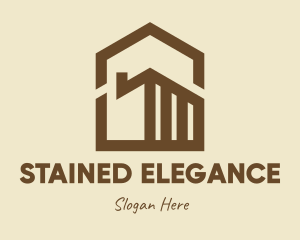 Elegant Brown Real Estate Property logo design