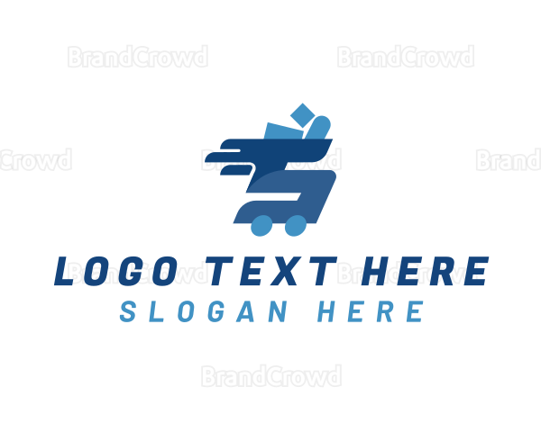 Delivery Shopping Cart Logo