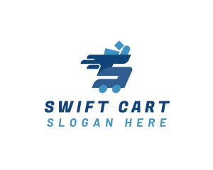 Delivery Shopping Cart logo design