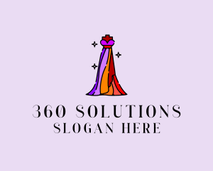 Stylish Mannequin Dress Gown logo design