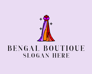 Stylish Mannequin Dress Gown logo design