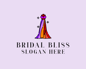 Bride - Stylish Mannequin Dress Gown logo design