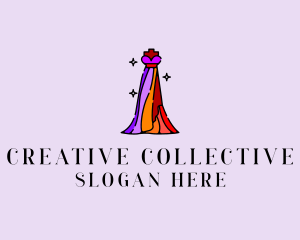 Stylish Mannequin Dress Gown logo design