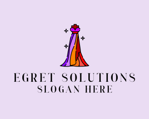 Stylish Mannequin Dress Gown logo design