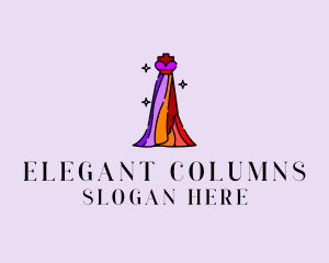 Stylish Mannequin Dress Gown logo design