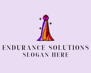 Stylish Mannequin Dress Gown logo design