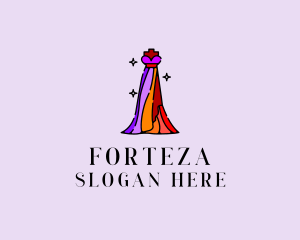 Stylish Mannequin Dress Gown logo design