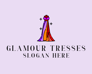 Stylish Mannequin Dress Gown logo design