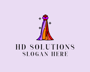 Stylish Mannequin Dress Gown logo design